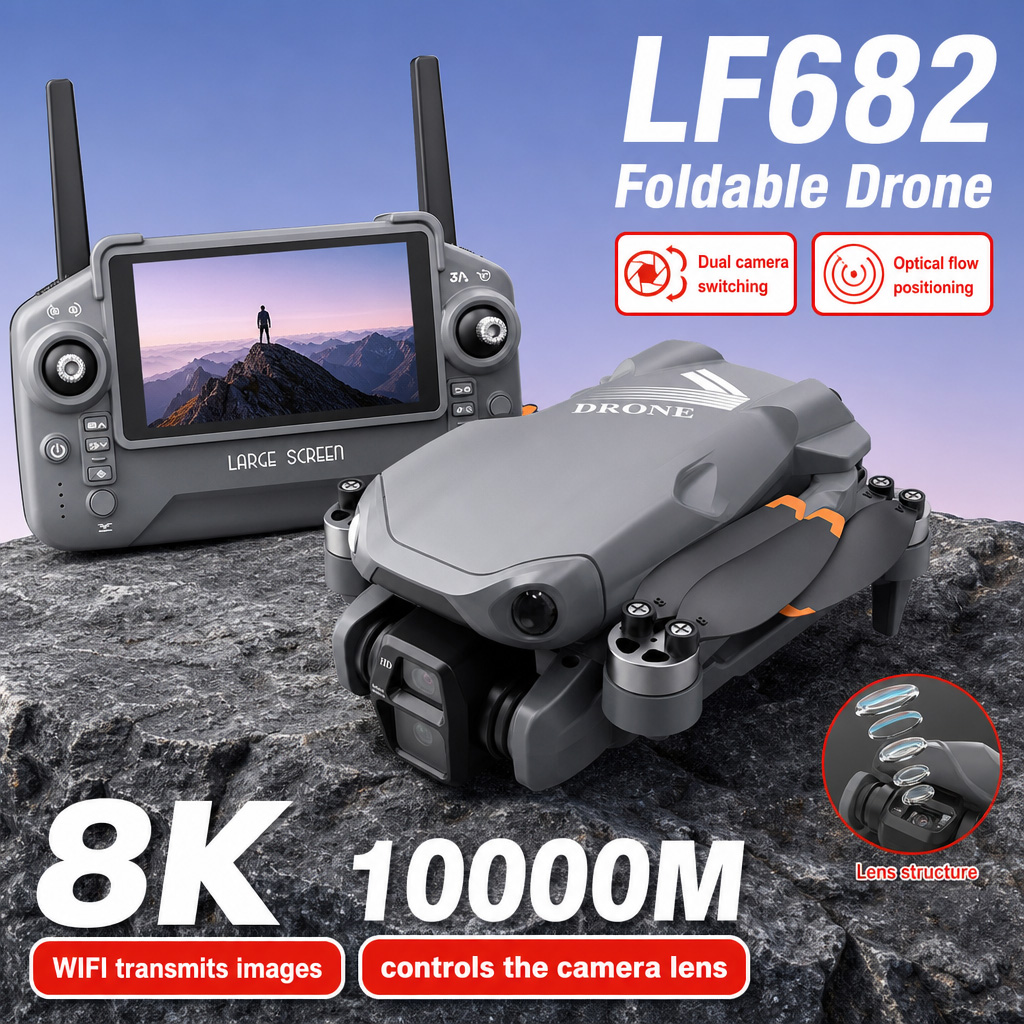 Drone Gimbal Mount - Luchtfoto LF682 Drone 8K HD Dubbele