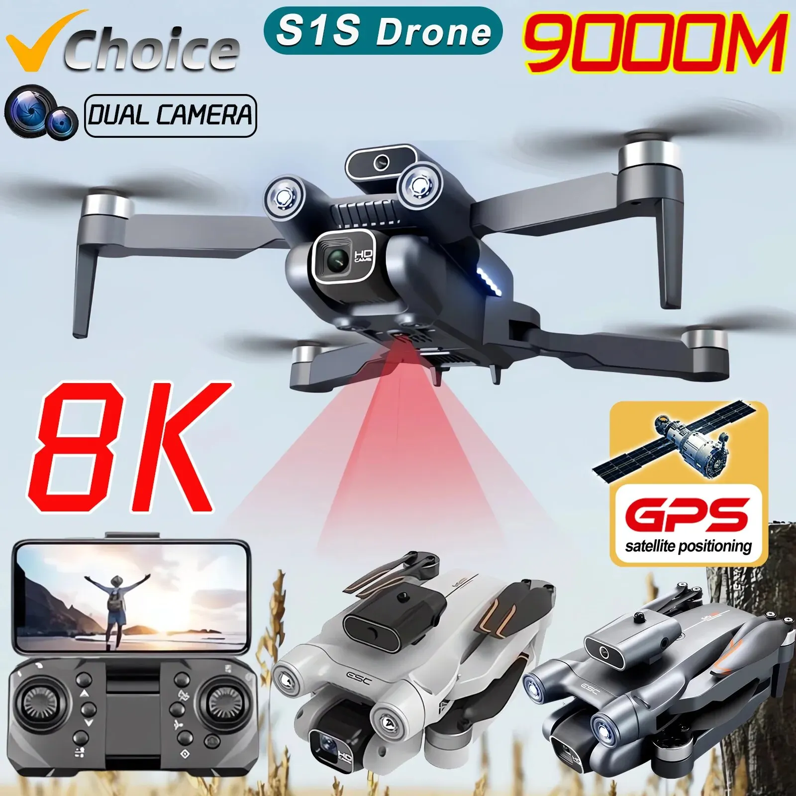 Nieuwe S 1S 5G Gps Drone Camer - Drone Gimbal Brushless recensie en prijs