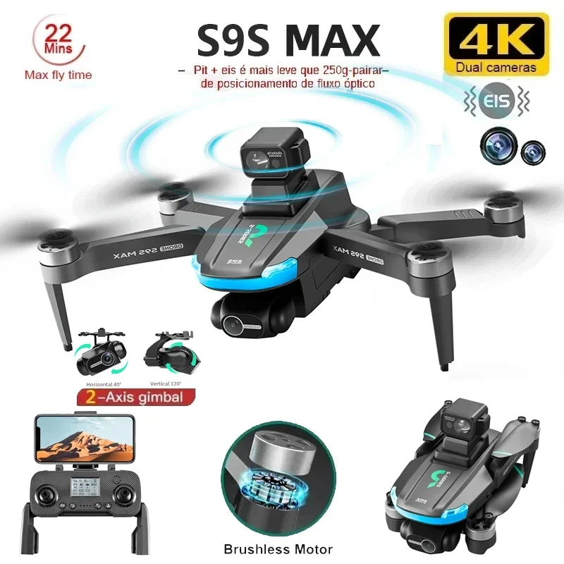 NIEUWE S9S MAX MINI Drone 4K 2 - Drone Gimbal Case recensie en prijs