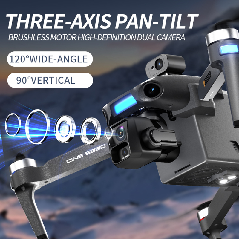 2026 Nieuwe 8K Dual Camera Dro - Drone Gimbal Mount recensie en prijs