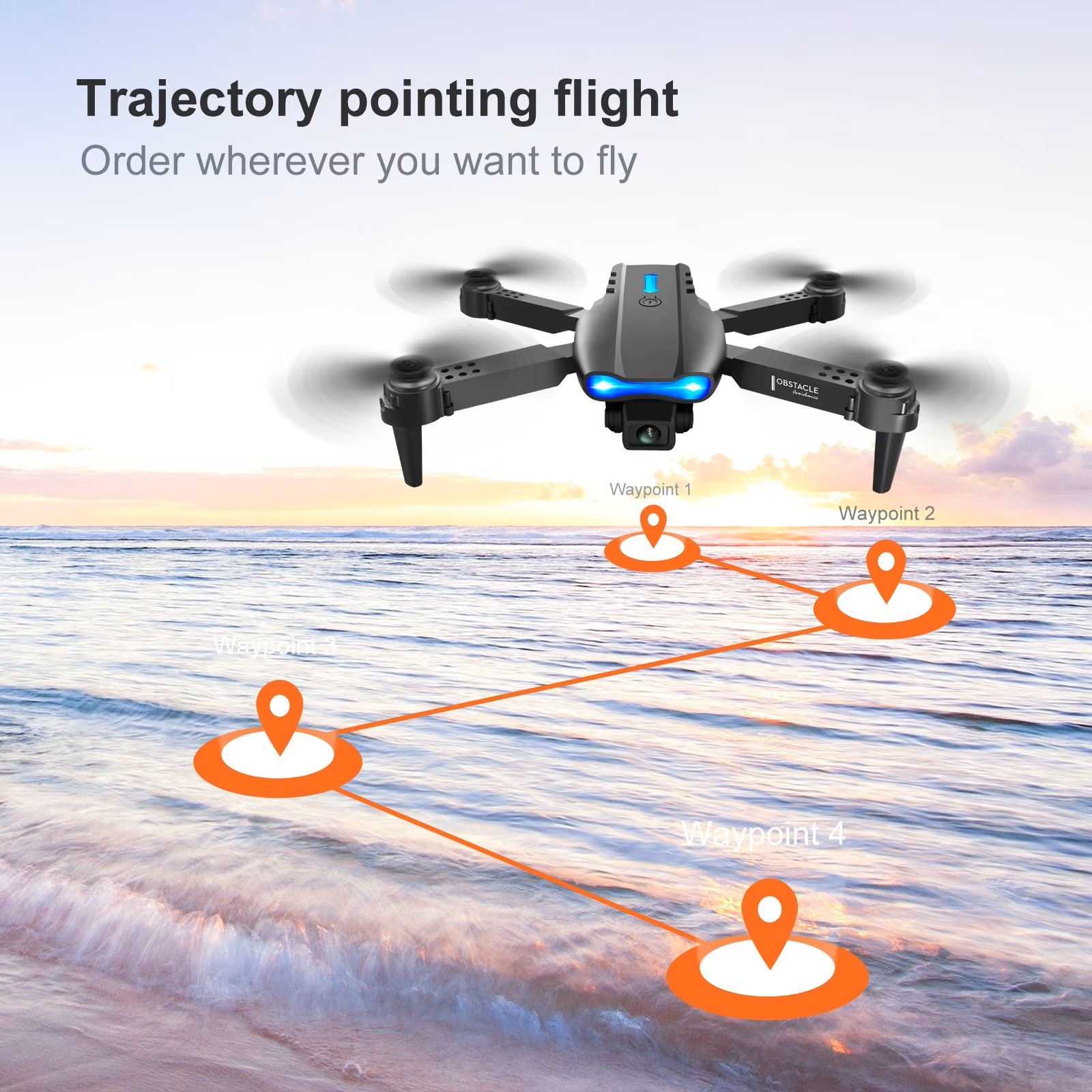 De verbeterde E88PRO MAX opvou - Drone Gimbal Brushless recensie en prijs
