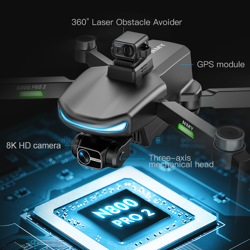 N800 PRO 2 GPS Drone Professio - Drone Gimbal 2 Axis recensie en prijs